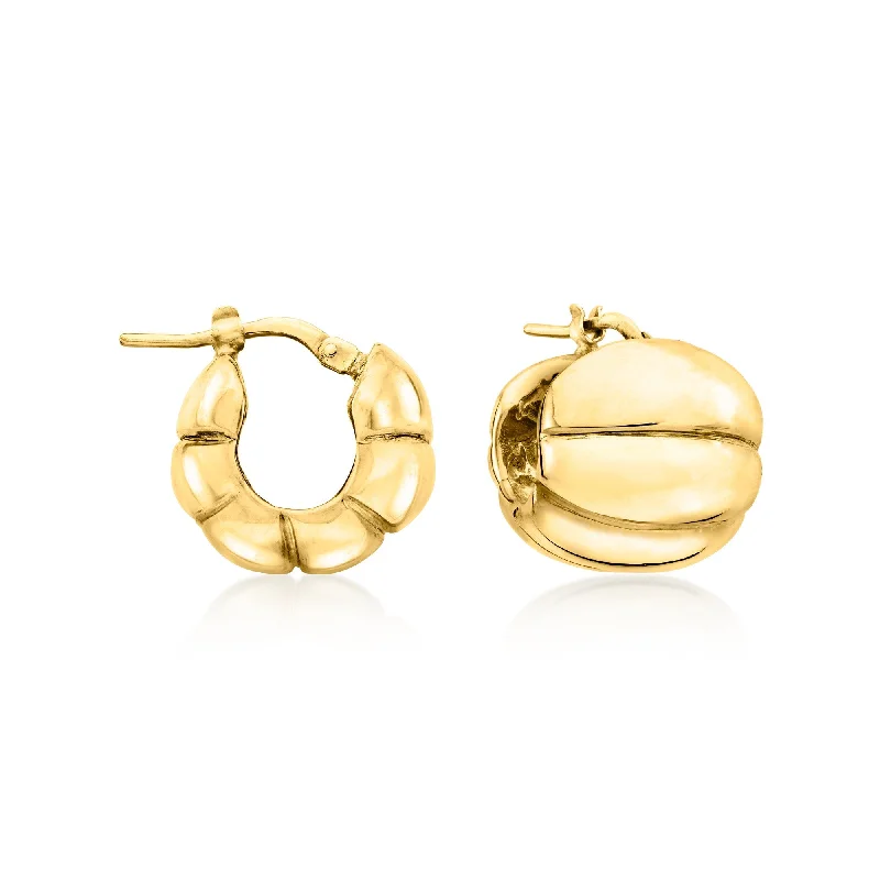 Shop Handcrafted Jewelry At Special Promotional Rates Ross-Simons Italian 18kt Yellow Gold Shrimp Hoop Earrings Shop Handcrafted Jewelry At Special Promotional Rates Ross-Simons Italian 18kt Yellow Gold Shrimp Hoop Earrings