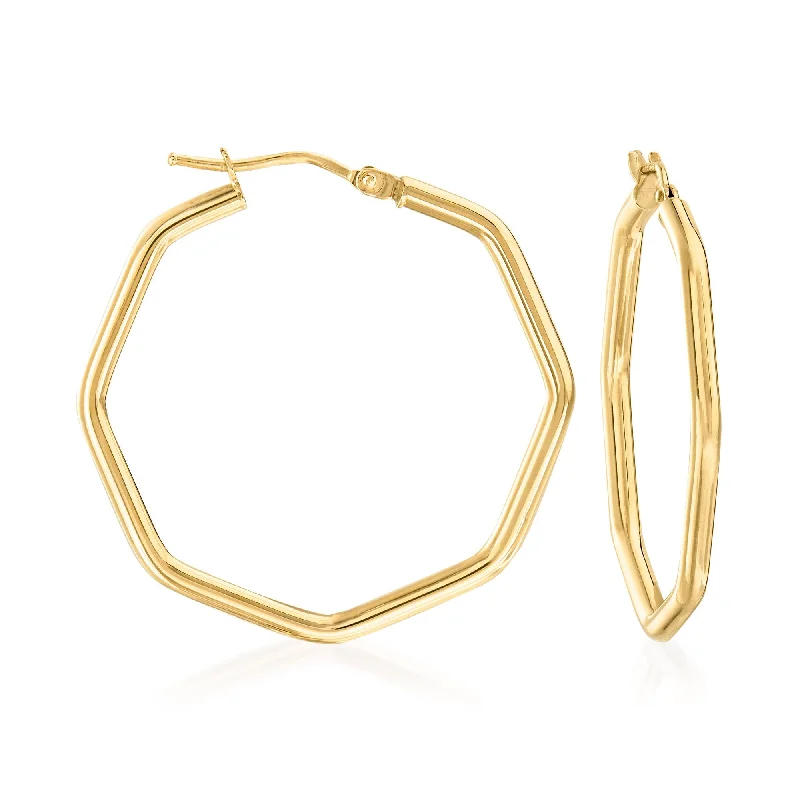 Trending Jewelry Now At Unbeatable Prices Ross-Simons Italian Geometric Hoop Earrings in 14kt Yellow Gold Trending Jewelry Now At Unbeatable Prices Ross-Simons Italian Geometric Hoop Earrings in 14kt Yellow Gold