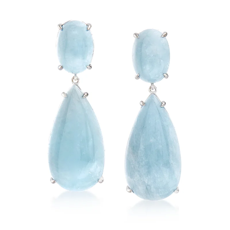 Seasonal Jewelry Deals – Elevate Your Style Ross-Simons Milky Aquamarine Drop Earrings in Sterling Silver Seasonal Jewelry Deals – Elevate Your Style Ross-Simons Milky Aquamarine Drop Earrings in Sterling Silver