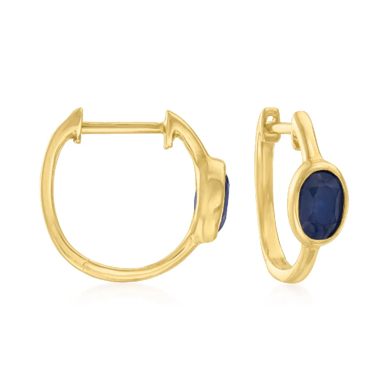 Exclusive Gemstone Jewelry Markdowns – Shop Now Ross-Simons Sapphire Hoop Earrings in 14kt Yellow Gold Exclusive Gemstone Jewelry Markdowns – Shop Now Ross-Simons Sapphire Hoop Earrings in 14kt Yellow Gold