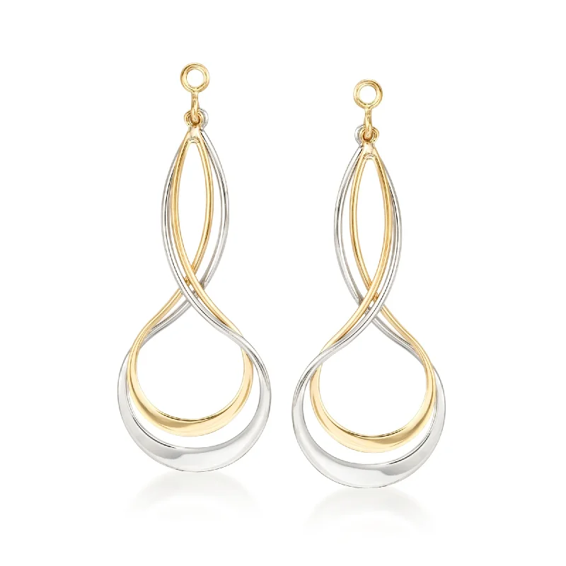 Trending Jewelry Styles Now At Limited-Time Discounts Ross-Simons Sterling Silver and 14kt Yellow Gold Earring Jackets Trending Jewelry Styles Now At Limited-Time Discounts Ross-Simons Sterling Silver and 14kt Yellow Gold Earring Jackets