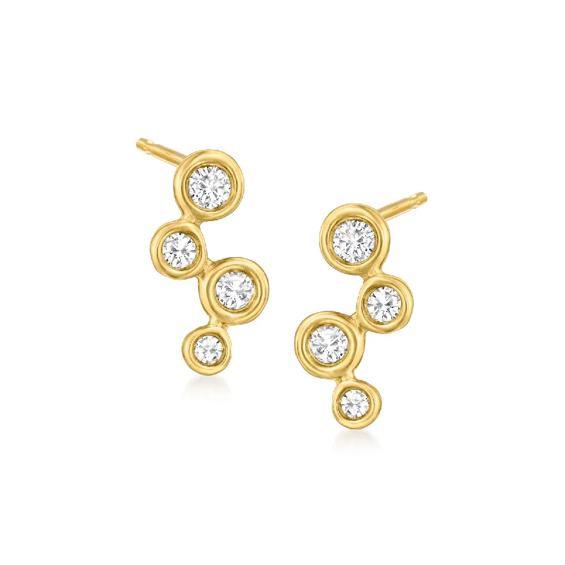 Elegant Necklaces And Bracelets At Limited-Time Offers RS Pure by Ross-Simons Diamond Multi-Circle Earrings in 14kt Yellow Gold Elegant Necklaces And Bracelets At Limited-Time Offers RS Pure by Ross-Simons Diamond Multi-Circle Earrings in 14kt Yellow Gold