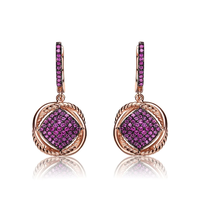 Limited-Stock Jewelry Sale – Shop Before It's Gone Sterling Silver 18k Rose Gold and Black Plated with Colored Cubic Zirconia Dangling Earrings Limited-Stock Jewelry Sale – Shop Before It's Gone Sterling Silver 18k Rose Gold and Black Plated with Colored Cubic Zirconia Dangling Earrings