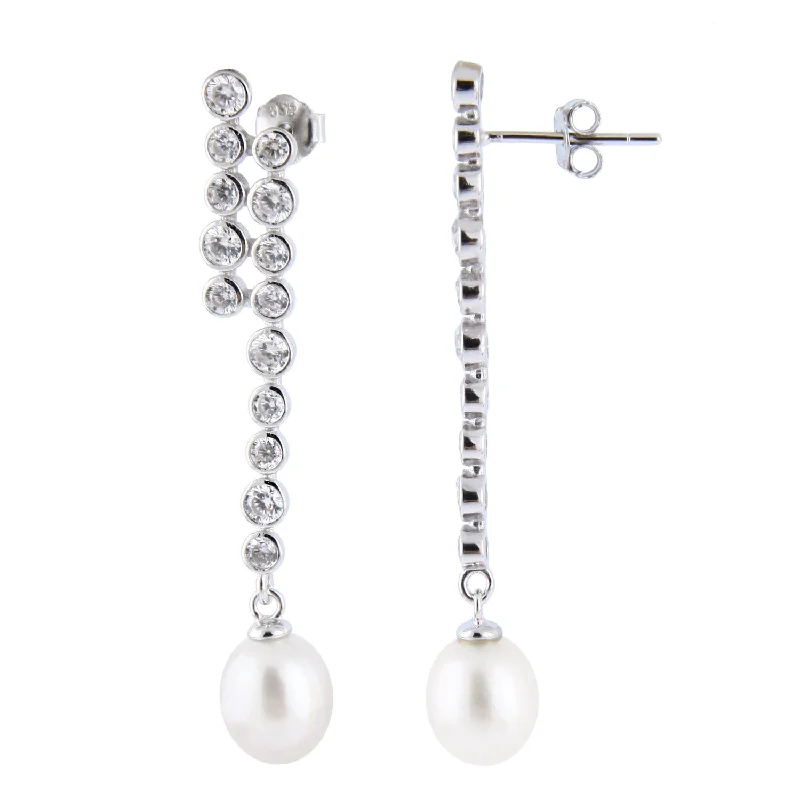 Luxury Jewelry Clearance – Shop Premium Styles Now Dangling Sterling Silver 8-8.5mm Freshwater Pearl Earrings Luxury Jewelry Clearance – Shop Premium Styles Now Dangling Sterling Silver 8-8.5mm Freshwater Pearl Earrings