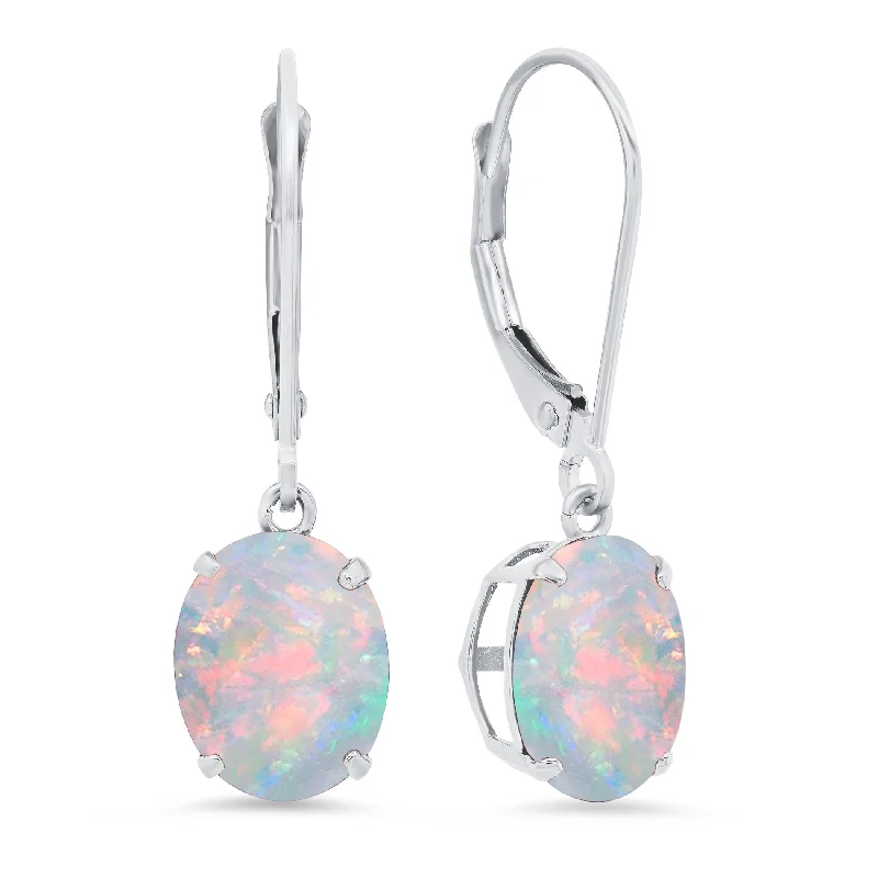 Elegant Jewelry, Affordable Luxury – Shop Now Sterling Silver Oval Gemstone Dangle Earrings Elegant Jewelry, Affordable Luxury – Shop Now Sterling Silver Oval Gemstone Dangle Earrings