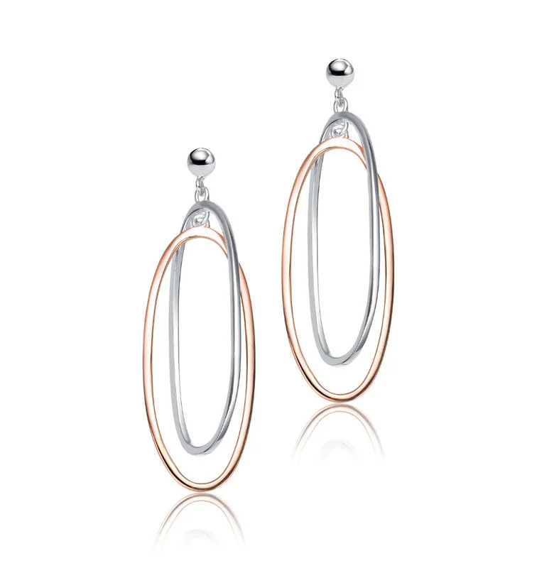 Affordable Luxury Jewelry – Style At A Great Price Sterling Silver Two-Tone Oval Earrings Affordable Luxury Jewelry – Style At A Great Price Sterling Silver Two-Tone Oval Earrings
