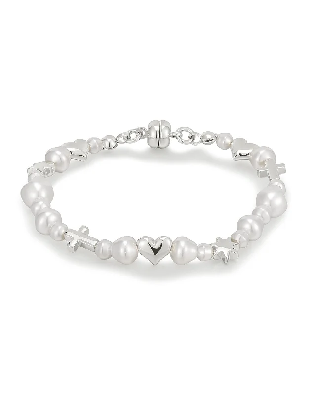 Trendy And Classic Jewelry Now At Reduced Prices The Etoile Pearl Stud Bracelet
