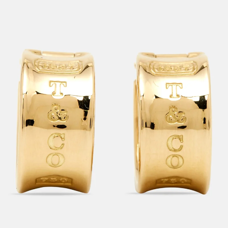 Jewelry Clearance Sale – Final Reductions Tiffany & Co. Tiffany 1837 18K  Gold Earrings