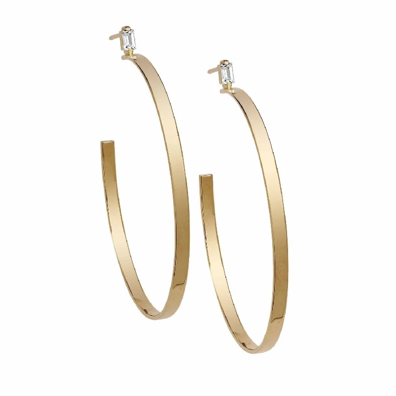 Shine In Style – Shop Jewelry Discounts Today Women's Gemma 2" Hoops Earrings In Gold Shine In Style – Shop Jewelry Discounts Today Women's Gemma 2" Hoops Earrings In Gold