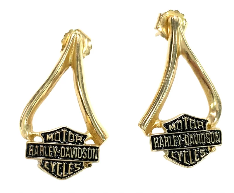 The Jewelry Sale You've Been Waiting For Is Here Women's Motorcycle Earrings In Yellow Gold