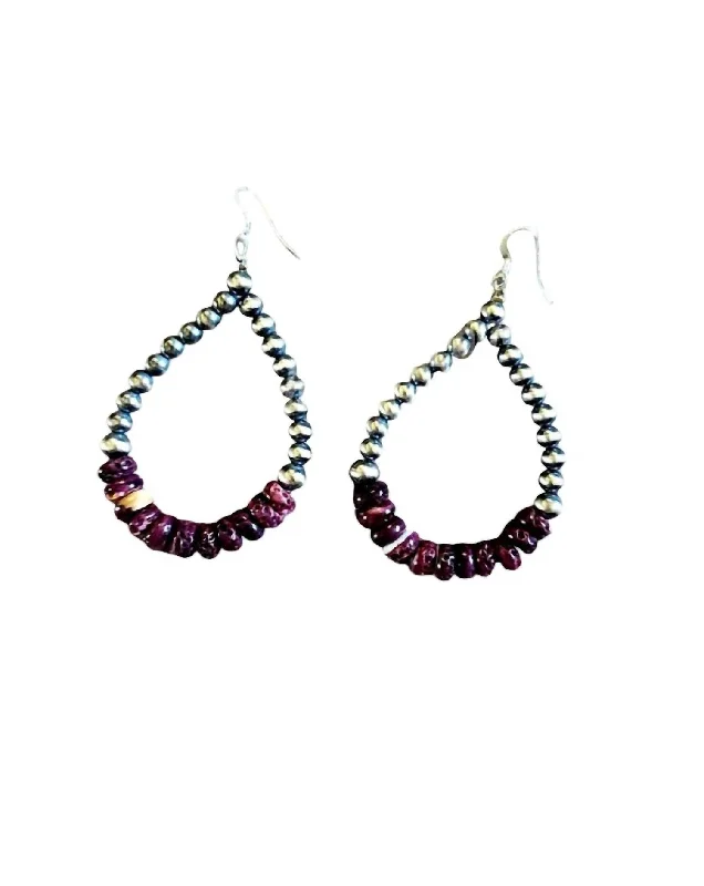 Bestselling Jewelry Now On Sale – Elevate Your Look Women's Sterling Pearl And Spiny Tear Drop Earrings In Purple Bestselling Jewelry Now On Sale – Elevate Your Look Women's Sterling Pearl And Spiny Tear Drop Earrings In Purple