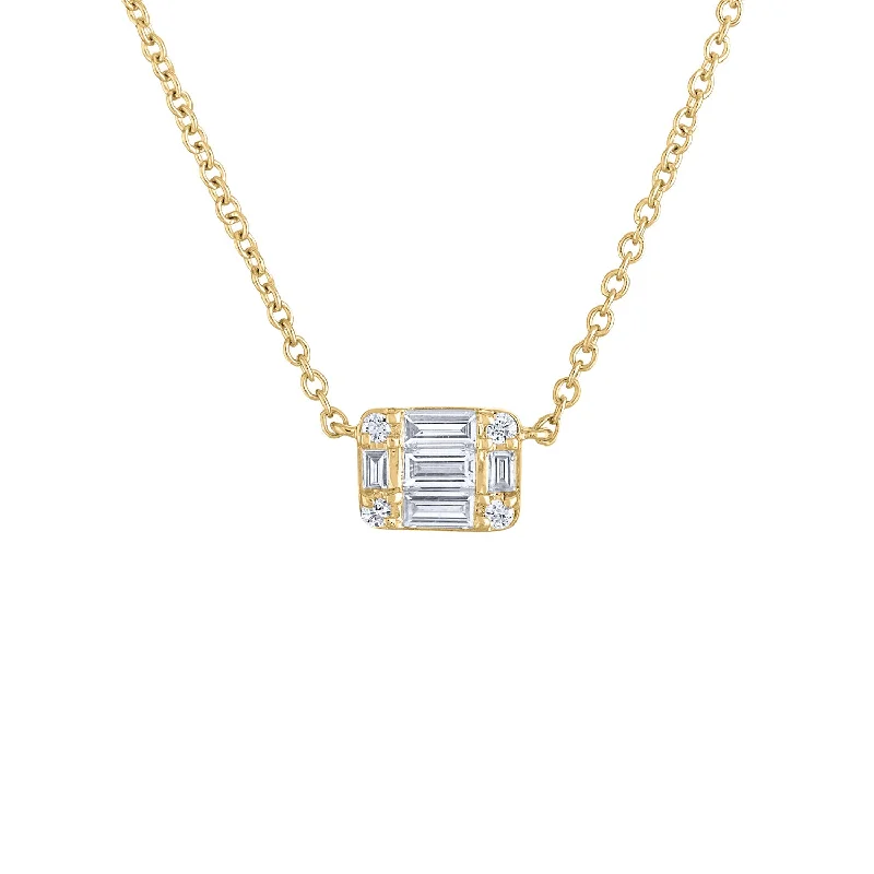 Elegant Jewelry At Unbeatable Prices – Shop Today 14KT GOLD DIAMOND BAGUETTE ILLUSION NECKLACE Elegant Jewelry At Unbeatable Prices – Shop Today 14KT GOLD DIAMOND BAGUETTE ILLUSION NECKLACE