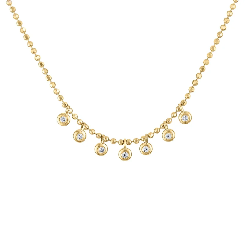 Affordable Elegance – Premium Jewelry At Special Prices 14KT GOLD DIAMOND BEZEL DROP BALL NECKLACE Affordable Elegance – Premium Jewelry At Special Prices 14KT GOLD DIAMOND BEZEL DROP BALL NECKLACE
