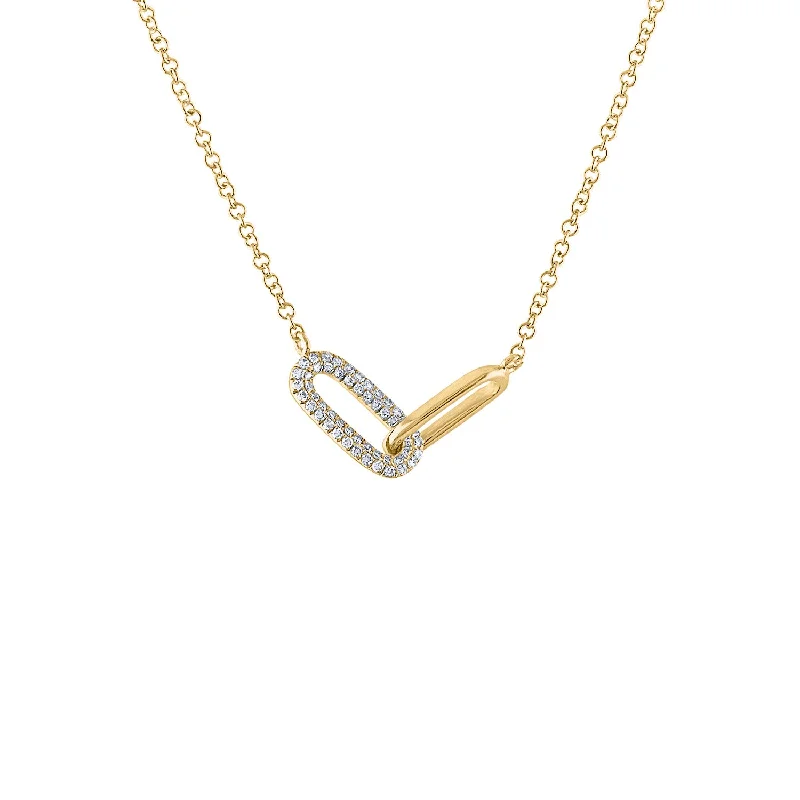 High-End Sparkle, Low-End Prices – Shop Now 14KT GOLD DIAMOND INTERLOCKING OVAL LINK NECKLACE High-End Sparkle, Low-End Prices – Shop Now 14KT GOLD DIAMOND INTERLOCKING OVAL LINK NECKLACE