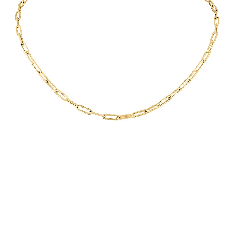 Buy More, Save More On Stunning Jewelry Pieces 14KT GOLD XSMALL RECTANGLE LINK NECKLACE