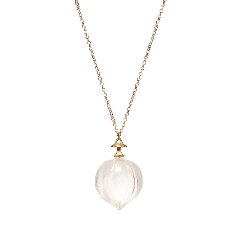 Shop Jewelry That Shines Without The High Price Gabriella Kiss 14k & Rock Crystal Hickory Nut Necklace Shop Jewelry That Shines Without The High Price Gabriella Kiss 14k & Rock Crystal Hickory Nut Necklace