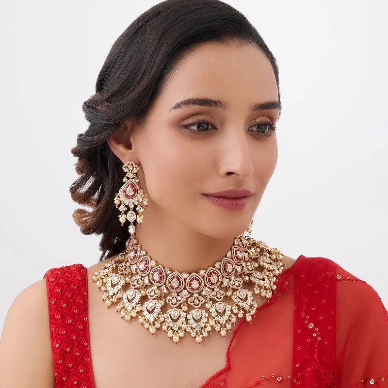 Flash Jewelry Sale – Get Stunning Pieces At Low Prices Kundan Necklace 164048