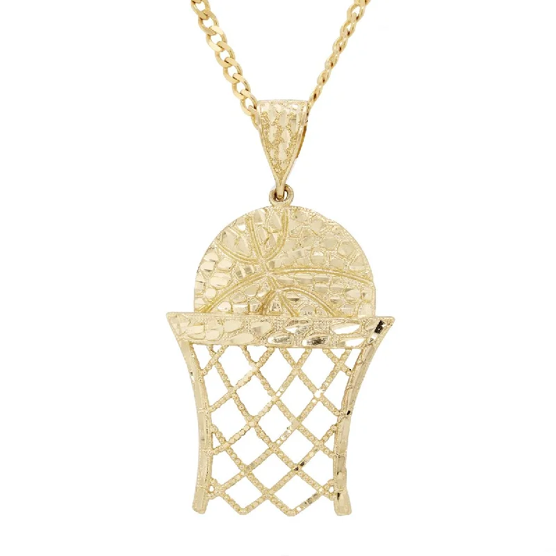 Limited-Stock Jewelry Sale – Once It's Gone, It's Gone LARGE YELLOW GOLD BASKETBALL CHARM PENDANT Limited-Stock Jewelry Sale – Once It's Gone, It's Gone LARGE YELLOW GOLD BASKETBALL CHARM PENDANT