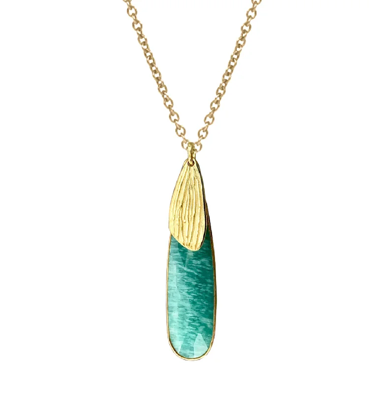 Luxury Jewelry At Unbeatable Discounts Reed Teardrop Stone Pendant