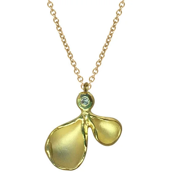 Unmissable Jewelry Sale – Shop Before It's Too Late Small Double Petal Pendant with Diamond Unmissable Jewelry Sale – Shop Before It's Too Late Small Double Petal Pendant with Diamond