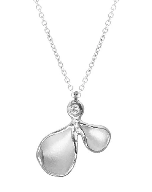 Fine Jewelry, Limited-Time Offers Available Small Double Petal Pendant with Diamond Fine Jewelry, Limited-Time Offers Available Small Double Petal Pendant with Diamond
