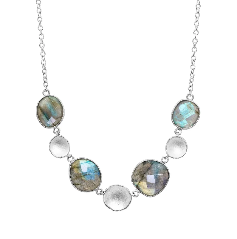 Unique Jewelry For Less – Shop The Sale Now Stepping Stone Labradorite Necklace