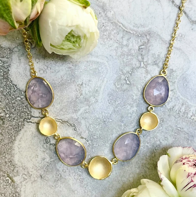 Jewelry Deals That Sparkle – Shop Today Stepping Stone Lavender Quartz Necklace