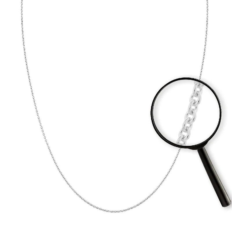 Shop Elegant Jewelry At Unbeatable Prices STERLING SILVER CABLE LINK CHAIN NECKLACE