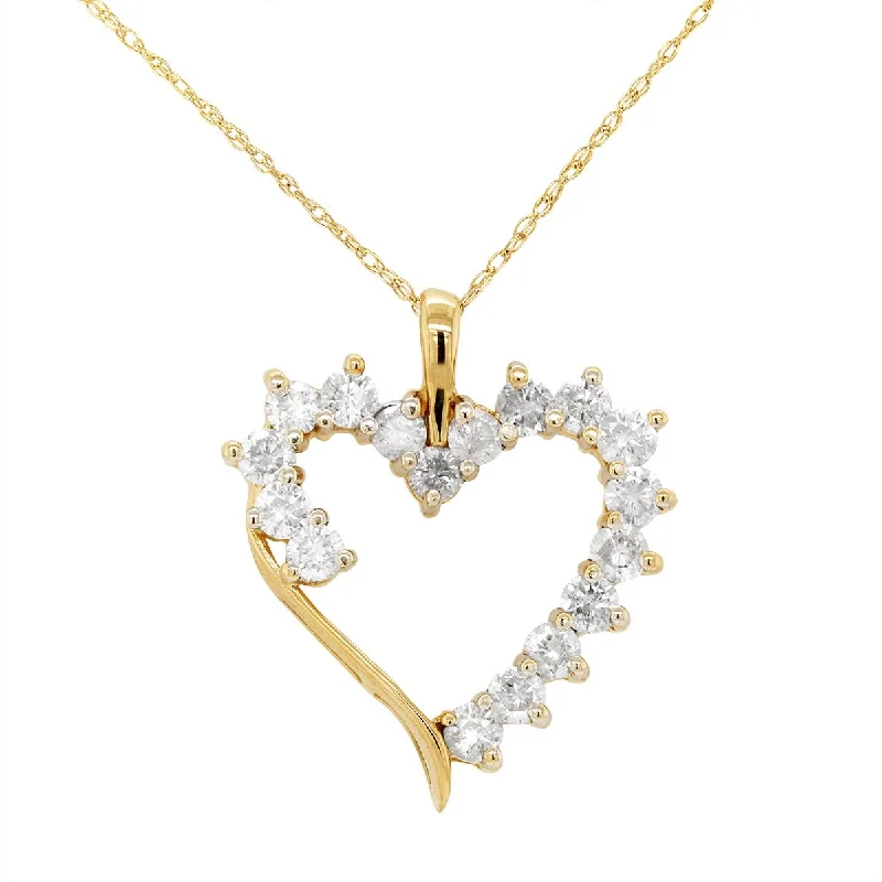 Unmissable Jewelry Discounts – Elevate Your Look For Less VINTAGE YELLOW GOLD HEART PENDANT WITH DIAMONDS, 1.00 CT TW Unmissable Jewelry Discounts – Elevate Your Look For Less VINTAGE YELLOW GOLD HEART PENDANT WITH DIAMONDS, 1.00 CT TW