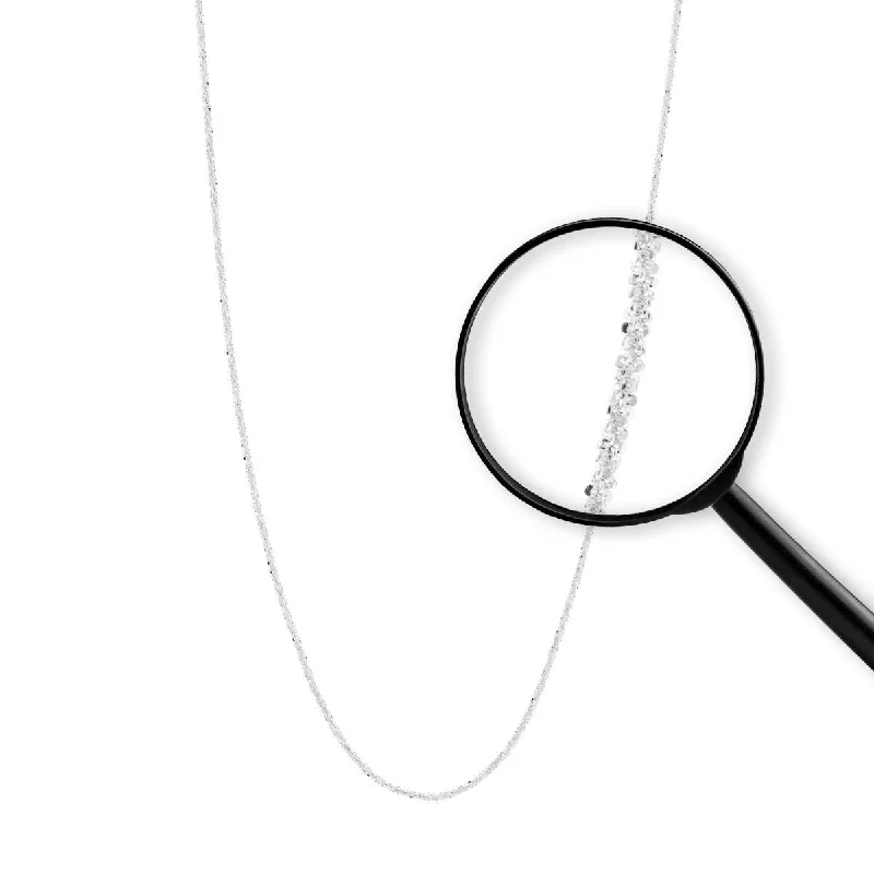 Huge Savings On Timeless Jewelry Collections WHITE GOLD SPARKLE CHAIN NECKLACE