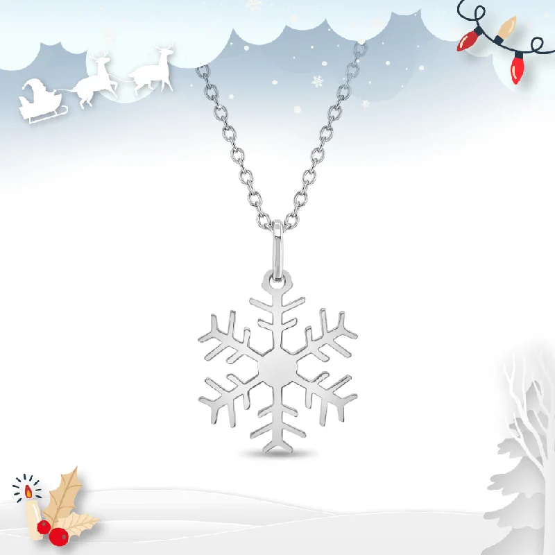Elevate Your Outfit With Discounted Statement Jewelry Winter Christmas Snowflake Kids / Children's / Girls Pendant/Necklace - Sterling Silver Elevate Your Outfit With Discounted Statement Jewelry Winter Christmas Snowflake Kids / Children's / Girls Pendant/Necklace - Sterling Silver