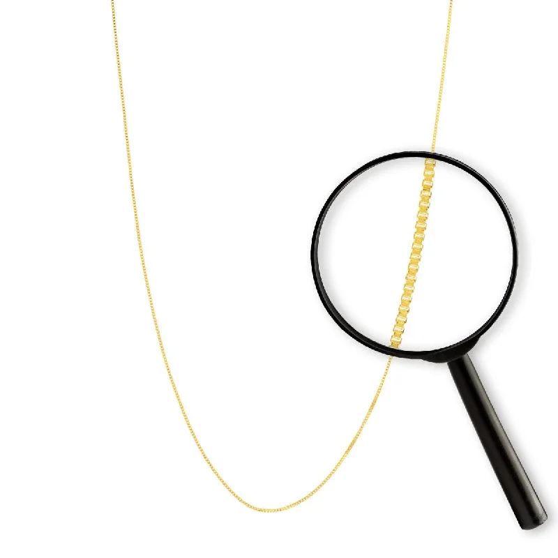 Handcrafted Jewelry Sale – Unique Designs At Low Prices YELLOW GOLD BOX CHAIN NECKLACE Handcrafted Jewelry Sale – Unique Designs At Low Prices YELLOW GOLD BOX CHAIN NECKLACE