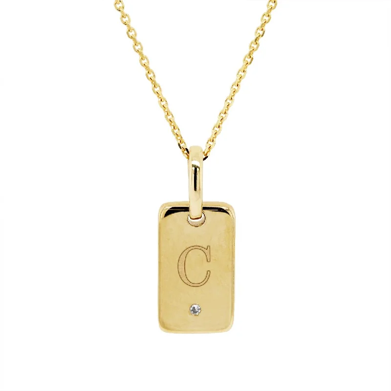 Affordable Elegance – Special Jewelry Sale Now Live YELLOW GOLD C INITIAL PENDANT NECKLACE