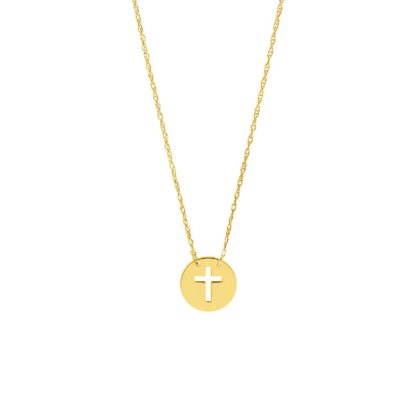 Luxury Jewelry Sale – Elegant Styles At Unbeatable Prices YELLOW GOLD CUTOUT CROSS PENDANT NECKLACE Luxury Jewelry Sale – Elegant Styles At Unbeatable Prices YELLOW GOLD CUTOUT CROSS PENDANT NECKLACE