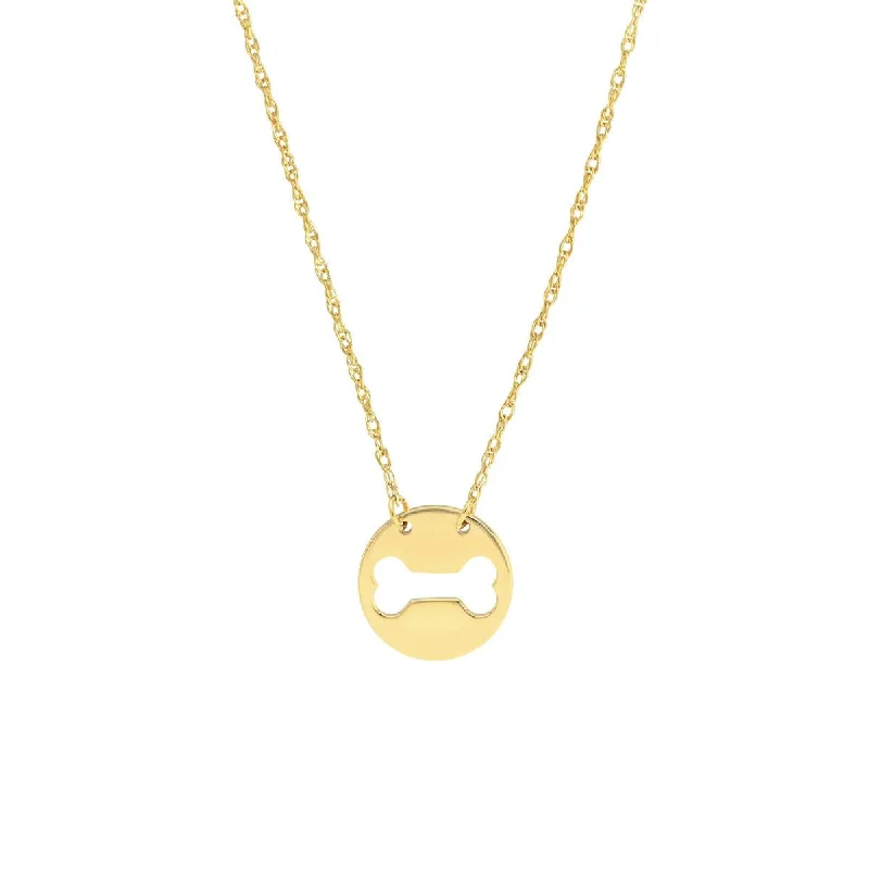 Holiday Jewelry Sale – Perfect Gifts At Great Prices YELLOW GOLD DOG BONE CUT OUT PENDANT NECKLACE Holiday Jewelry Sale – Perfect Gifts At Great Prices YELLOW GOLD DOG BONE CUT OUT PENDANT NECKLACE