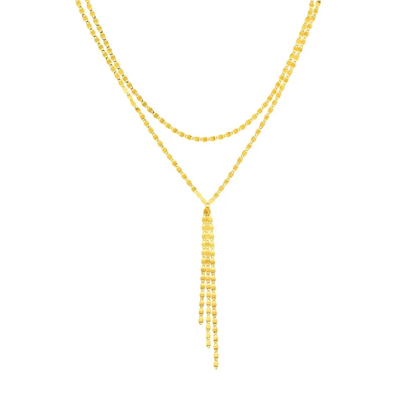 Premium Diamond Jewelry For Unforgettable Moments YELLOW GOLD DOUBLE STRAND VALENTINO NECKLACE Premium Diamond Jewelry For Unforgettable Moments YELLOW GOLD DOUBLE STRAND VALENTINO NECKLACE