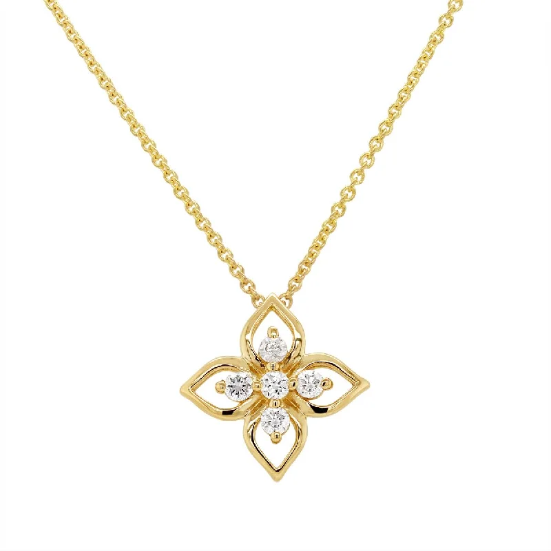 Unlock Unbeatable Jewelry Deals Before They’Re Gone YELLOW GOLD FLOWER PENDANT NECKLACE WITH DIAMONDS, .1 CT TW Unlock Unbeatable Jewelry Deals Before They’Re Gone YELLOW GOLD FLOWER PENDANT NECKLACE WITH DIAMONDS, .1 CT TW