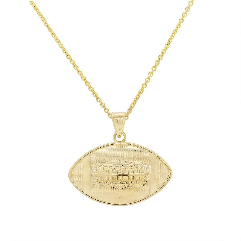 Elegant Jewelry Styles At Budget-Friendly Prices YELLOW GOLD FOOTBALL CHARM PENDANT Elegant Jewelry Styles At Budget-Friendly Prices YELLOW GOLD FOOTBALL CHARM PENDANT
