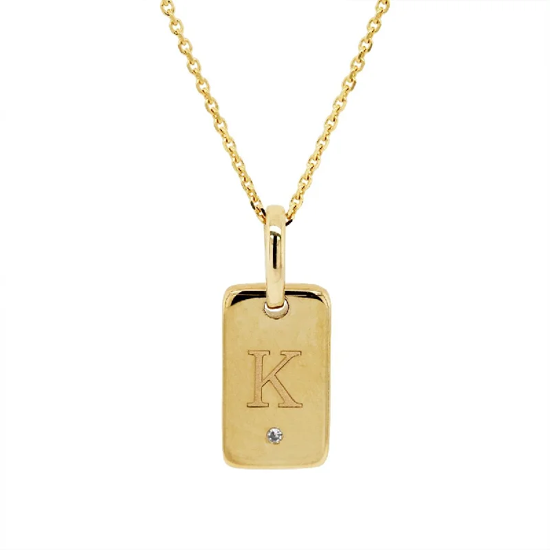 Luxury Jewelry Without The Luxury Price Tag YELLOW GOLD K INITIAL PENDANT NECKLACE