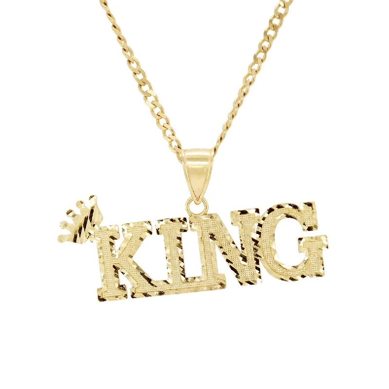 Timeless Jewelry At Special Discount Rates YELLOW GOLD KING CHARM PENDANT