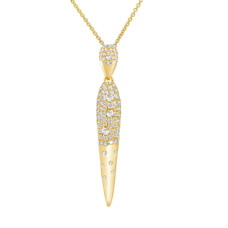 Elegant Jewelry Pieces At Unbelievable Prices YELLOW GOLD MODERN DIAMOND PENDANT, .80 CT TW Elegant Jewelry Pieces At Unbelievable Prices YELLOW GOLD MODERN DIAMOND PENDANT, .80 CT TW