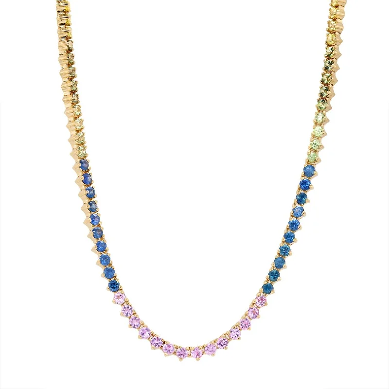 Flash Sale On Stunning Jewelry – Limited Stock Available YELLOW GOLD MULI-COLOR GEMSTONE TENNIS NECKLACE Flash Sale On Stunning Jewelry – Limited Stock Available YELLOW GOLD MULI-COLOR GEMSTONE TENNIS NECKLACE