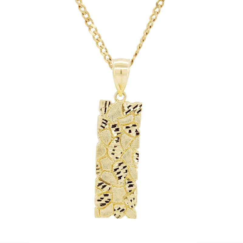Elegant Jewelry, Affordable Luxury – Shop Now YELLOW GOLD NUGGET CHARM PENDANT