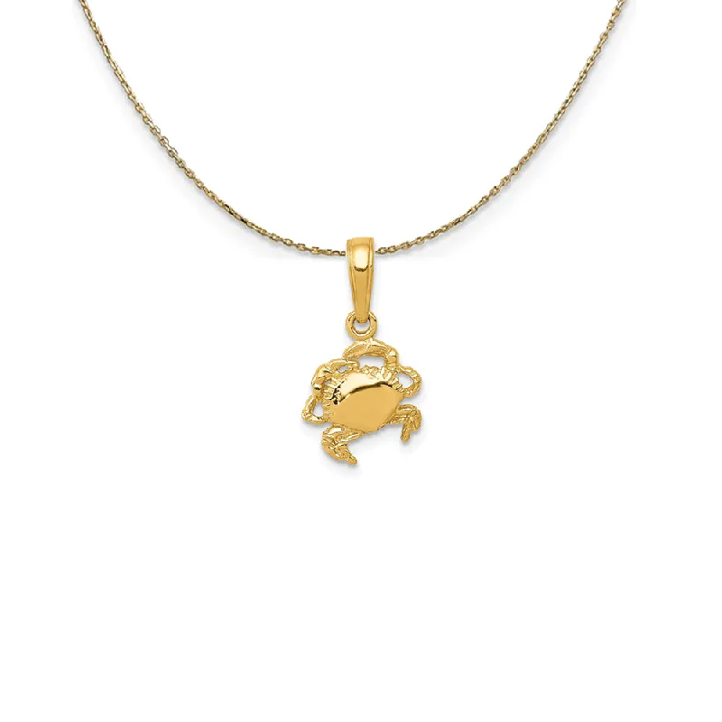 Exclusive Gemstone Jewelry Markdowns – Shop Now 14k Yellow Gold Crab (9mm) Necklace Exclusive Gemstone Jewelry Markdowns – Shop Now 14k Yellow Gold Crab (9mm) Necklace