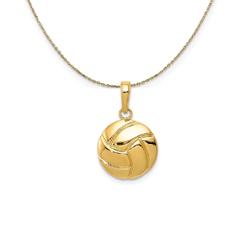 Trendy And Classic Jewelry Now At Reduced Prices 14k Yellow Gold Polished Volleyball (14mm) Necklace Trendy And Classic Jewelry Now At Reduced Prices 14k Yellow Gold Polished Volleyball (14mm) Necklace