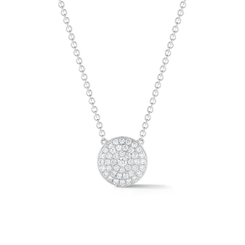 Jewelry Deals That Sparkle – Shop Today Pave Diamond Small Disc Pendant Necklace