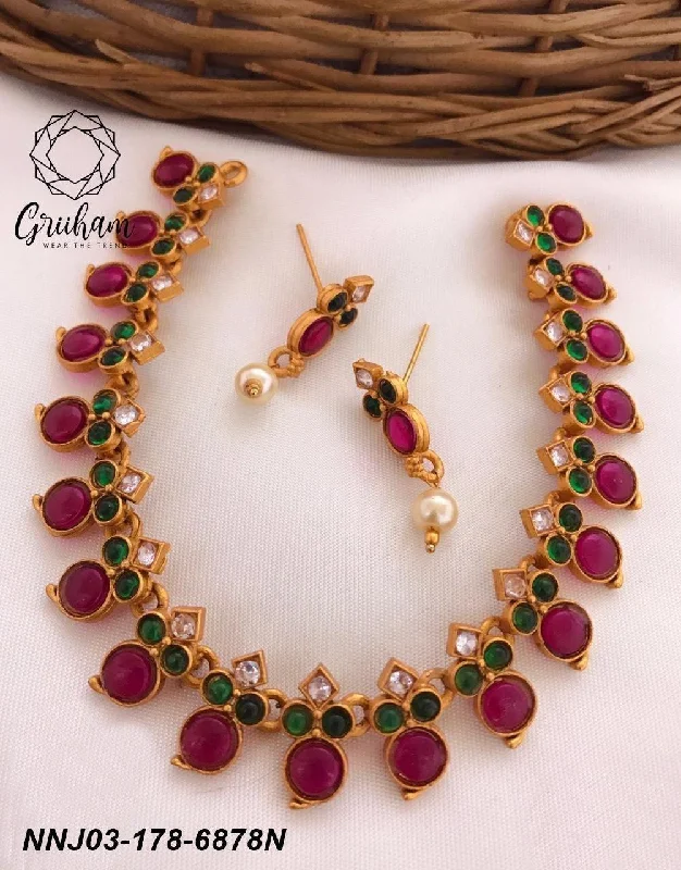 Jewelry Deals That Outshine The Rest Color stone necklace Set 6878N