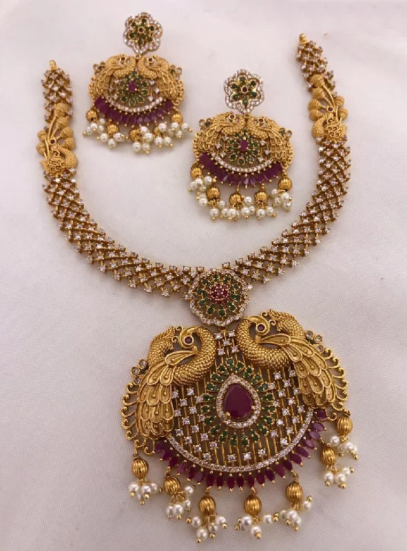 Upgrade Your Collection With Our Limited-Time Jewelry Sale Premium quality Designer Peacock Pattern CZ zercon necklace set 8375N Upgrade Your Collection With Our Limited-Time Jewelry Sale Premium quality Designer Peacock Pattern CZ zercon necklace set 8375N