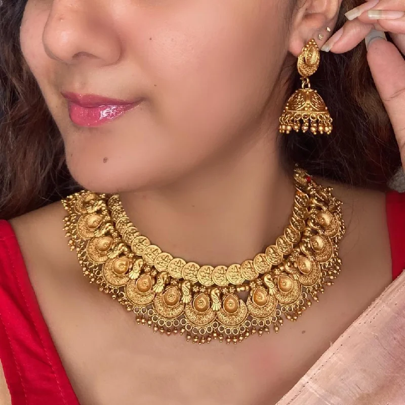 Shine Bright With Our Special Jewelry Promotions Premium Gold finish Temple necklace set 8308N Shine Bright With Our Special Jewelry Promotions Premium Gold finish Temple necklace set 8308N