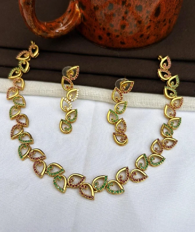 Exclusive Jewelry Markdowns – Limited-Time Offer Premium Party Wear Sayara Collection CZ Necklace Set 23104N Exclusive Jewelry Markdowns – Limited-Time Offer Premium Party Wear Sayara Collection CZ Necklace Set 23104N